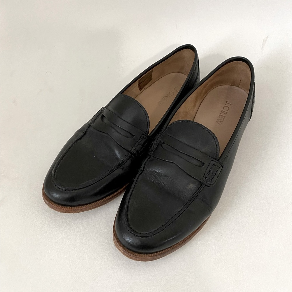 Black J. Crew loafers size 7.5